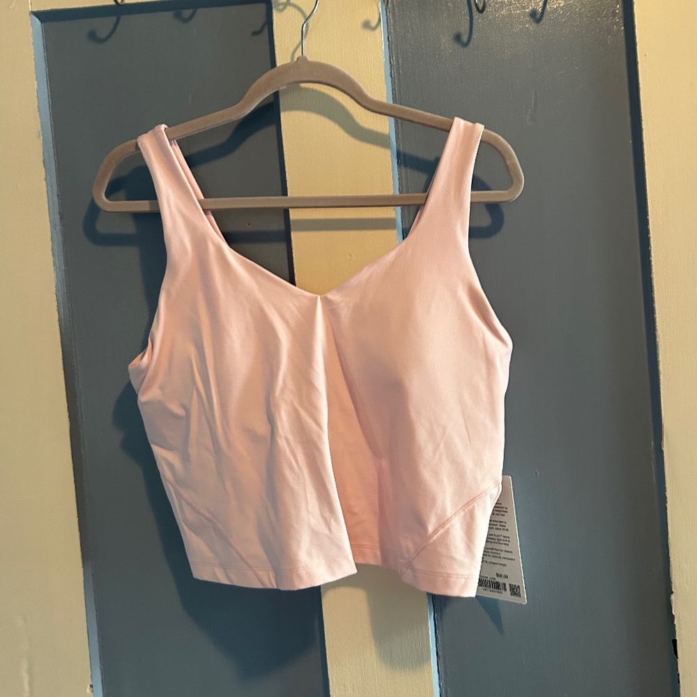 lululemon athletica Pink Fitted Crop Tank Top